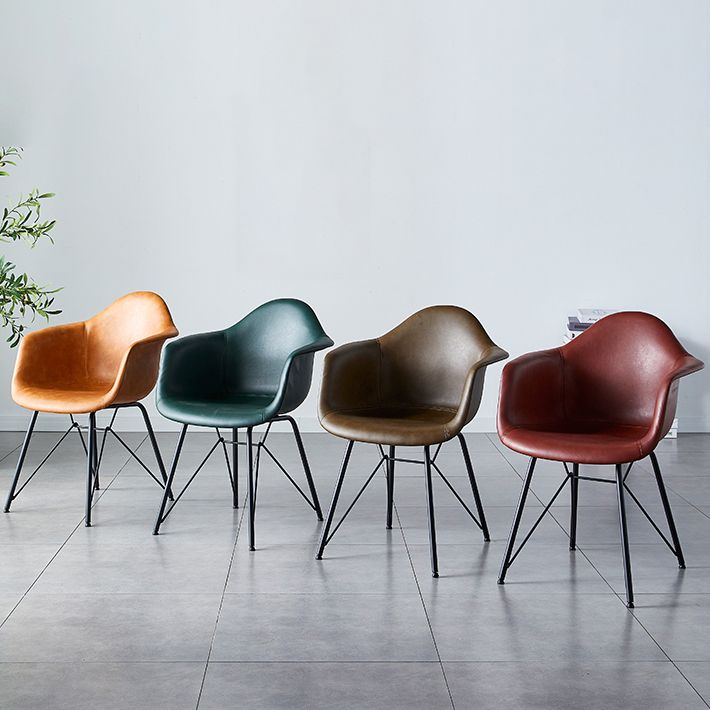 Contemporary Metal Dining Chairs Upholstered Linen Fabric Dining Chair for Restaurant Clearhalo ' kitchen&dining_furn' 'Dining Chairs' 'Dining Tables & Seating' 'dining_chair' 'Furniture' 'furniture_dining_chair' 'Kitchen & Dining Furniture' 'kitchen' 1200x1200_63a6e4d1-4ce5-4587-b1ae-1c284cefe507