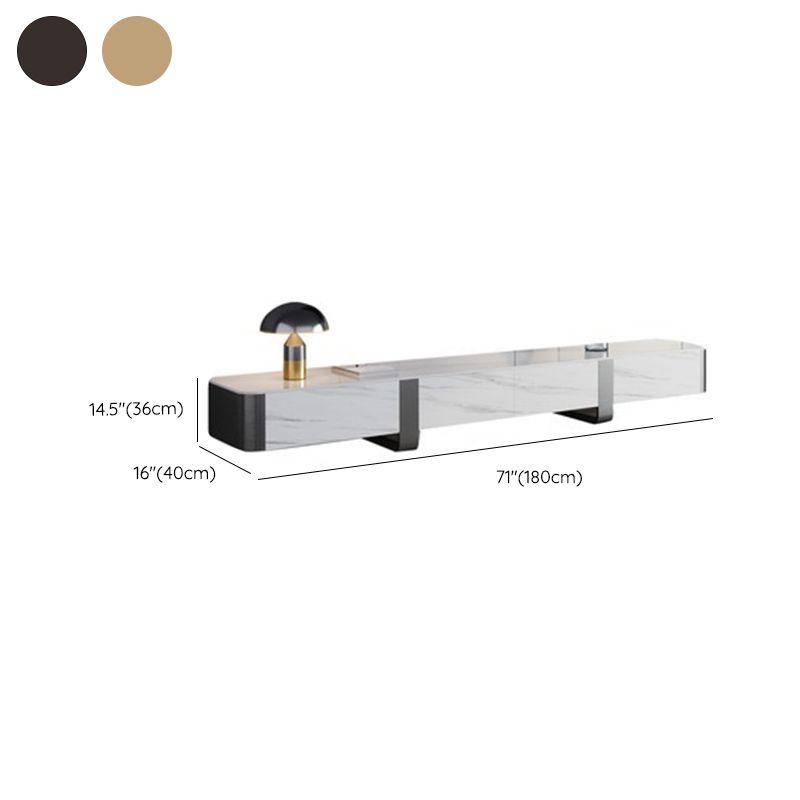 Glam TV Console Enclosed Storage Stone Media Console with 4 Drawers for Living Room Clearhalo 'furn' 'furn_tv_stands_entertainment_centers' 'Furniture' 'Living Room Furniture' 'TV Stands & Entertainment Centers' 'TV Stands & Media Storage Furniture' 'tv_stands_entertainment_centers' 1200x1200_63a7299c-d855-4da7-894c-164a824e1cb0