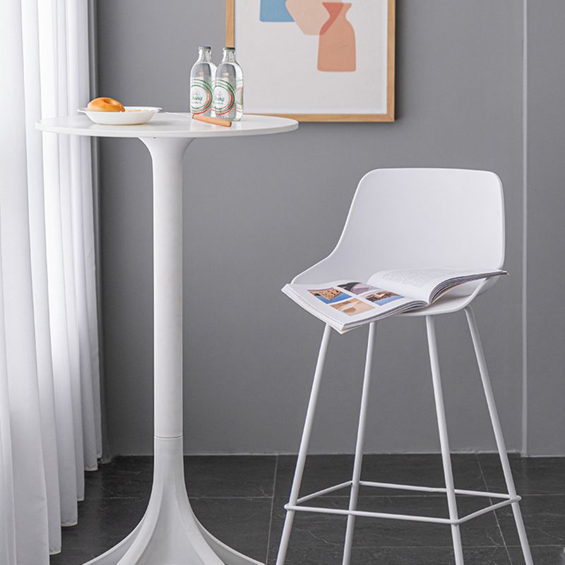 Contemporary Macaroon Counter Stools Armless Plastic Indoor Bar Stool with Iron Base Clearhalo 'Bar Furniture' 'Bar Stools' 'bar_stools' 'furn' 'furn_bar_stools' 'furniture_bar_stools' 'Kitchen & Dining Furniture' 'kitchen&dining_furn' 'kitchen' 'kitchen_furn' Furniture' 1200x1200_63a8720b-037b-44c9-87e1-bd2ea6b3afe9