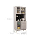 Ultra Modern Glass Doors Dining Hutch Faux Wood Storage Cabinet for Dining Room Clearhalo 'Display & China Cabinets' 'display_china_cabinets' 'furn' 'furn_display_china_cabinets' 'Furniture' 'Kitchen & Dining Furniture' 1200x1200_63a96c82-db03-48d7-897d-bccf15e69bc9