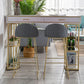 Base en métal de table de barre de rectangle en pierre avec des tiroirs pour le salon