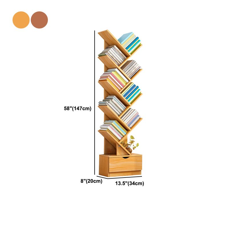 Wooden Bookcase Modern Style Home Living Room Bedroom Bookshelf