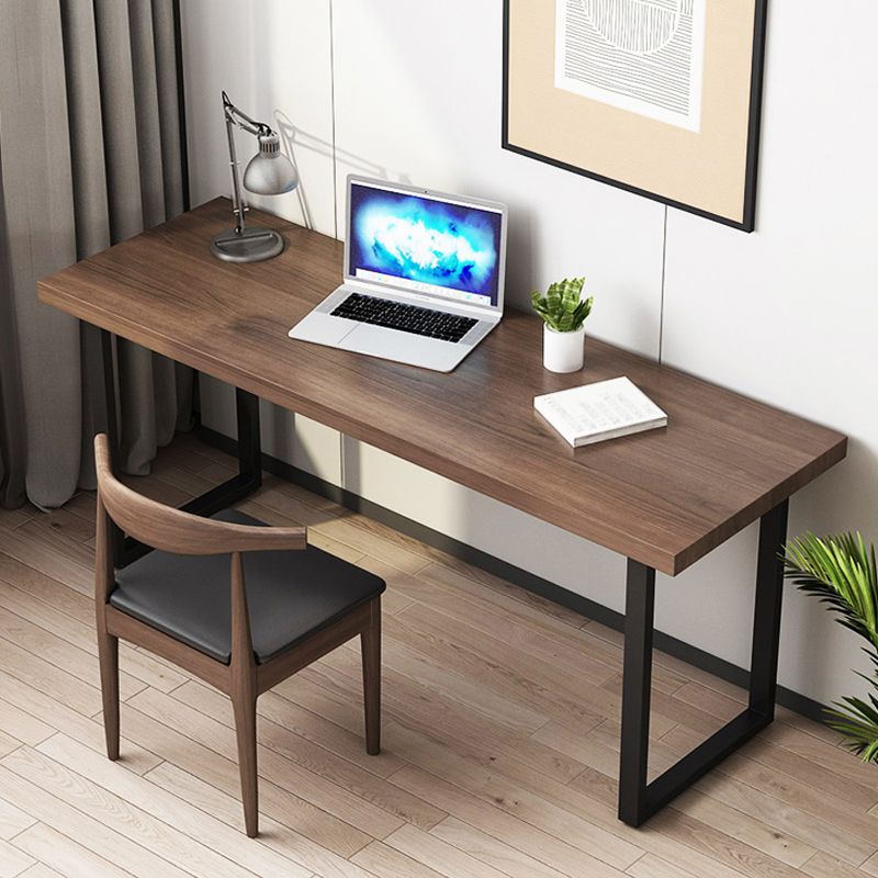 Industrial Style Office Desk Rectangle Wooden Sled Writing Desk for Home Clearhalo 'furn' 'furn_office_desk' 'Furniture' 'furniture_office_desk' 'Office Desks' 'Office Furniture' 'office_desk' 1200x1200_63aa5cba-0aa4-4c93-822c-b30fa873b08f