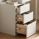 31.5" W Cream Solid Wood Vanity Makeup Dressing Table Set with Drawers