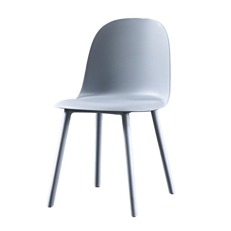 Scandinavian Style Plastic Dining Side Chair Home Open Back Armless Chair Clearhalo ' kitchen&dining_furn' 'Dining Chairs' 'Dining Tables & Seating' 'dining_chair' 'furn' 'furn_dining_chair' 'Furniture' 'furniture_dining_chair' 'Kitchen & Dining Furniture' 'kitchen' 1200x1200_63acba67-1cce-4d69-9028-d5e6fefda223