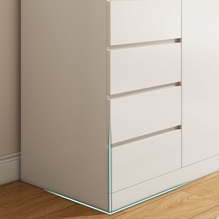 Artificial Wood Sideboard Modern Dining Sideboard with Drawers and Storage Clearhalo 'buffet_sideboard' 'Buffets & Sideboards' 'furn' 'furn_buffet_sideboard' 'Furniture' 'Kitchen & Dining Furniture' 1200x1200_63af1c4f-2c25-4658-a445-f9dc14f48a1e