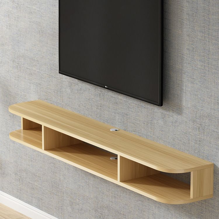 Mobile TV moderno in legno Console TV a parete con 4 ripiani