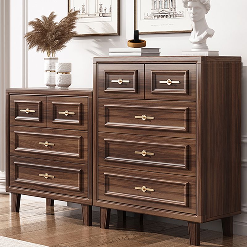 16 "W moderne bruine eiken opbergkast dressoir houten opbergkast met laden