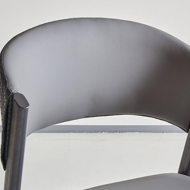 Industrielle armlose Küche Essnetzstuhl Kunstleder Seitenstuhl