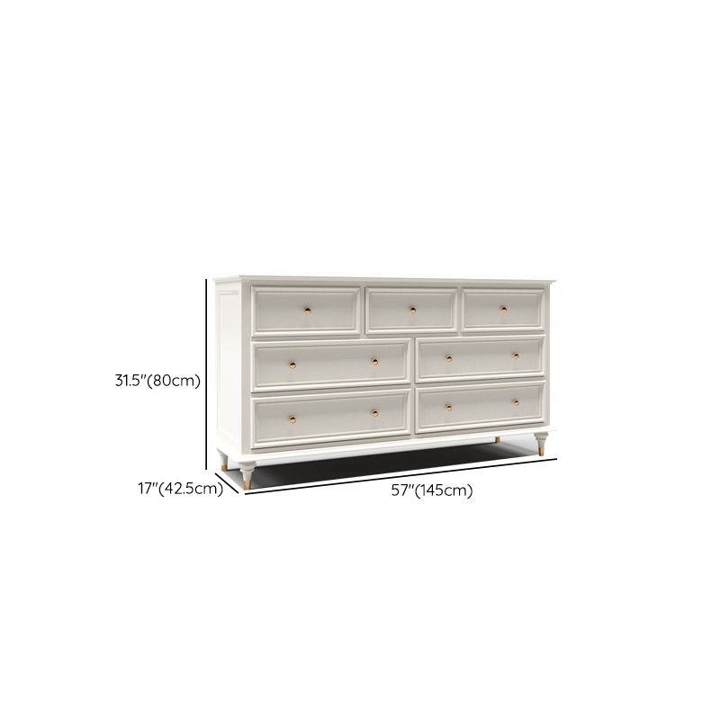 Chox de almacenamiento tradicional tocador de madera sólida con cajones de 9/8/7/5