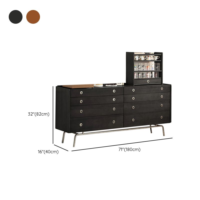 Mid-Century Modern Rectangle Accent Chest Solid Wood Accent Chest