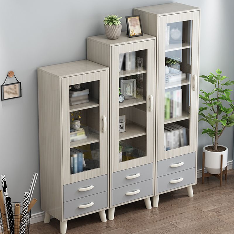 Contemporary Style Standard Bookcase Vertical Book Shelf with Drawer Storage Clearhalo 'Bookcases' 'furn' 'furn_bookcases' 'Furniture' 'furniture_bookcases' 'kitchen' 'kitchen_bookcases' 'Living Room Furniture' 'Office Furniture' 1200x1200_63b9b3c2-2be2-4a68-bb9e-0bd32d16a07a