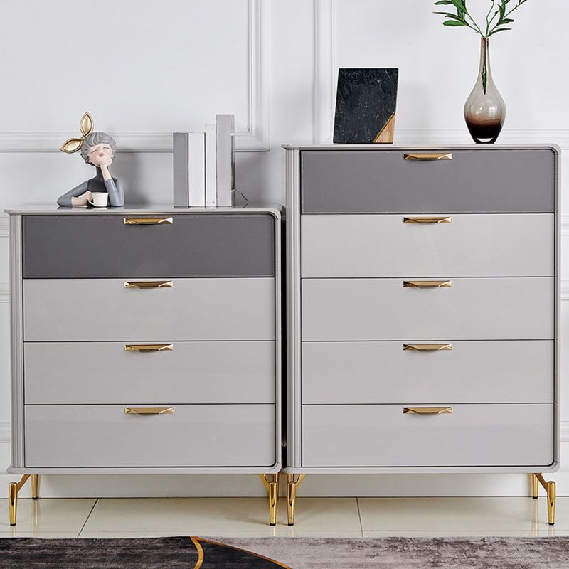 Bedroom Glam Storage Chest Stone 16"Wide Chest in Gray with Drawers Clearhalo 'Bedroom Furniture' 'Dressers & Chests' 'dressers_chests' 'furn' 'furn_dressers_chests' 'Furniture' 1200x1200_63bb269a-5dd9-4c4b-8ca2-8287dd67d595