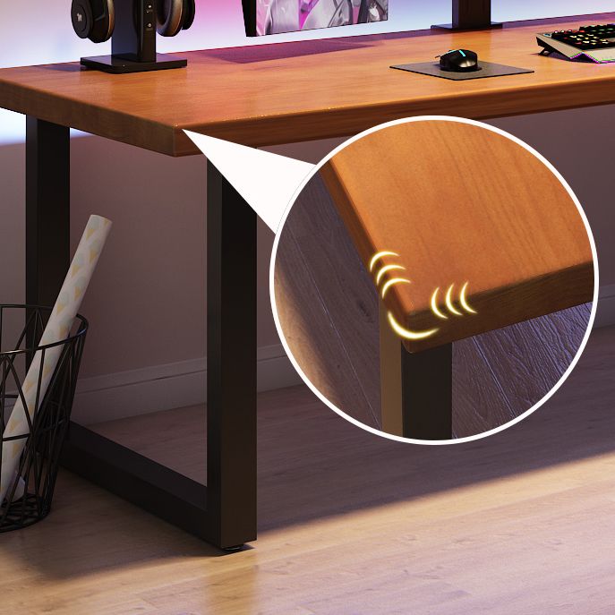 Modern Style Office Desk Rectangle Solid Wood Desk for Home Use Clearhalo 'Furniture' 'furniture_office_desk' 'Office Desks' 'Office Furniture' 'office_desk' 1200x1200_63bb322e-1620-45c2-b608-b2d408c1a5c4