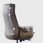 Silla de oficina moderna silla de cuero sin altura de asiento ajustable con ruedas con ruedas