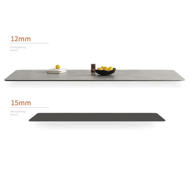 Mid-Century Modern Dining Table Rectangle Sintered Stone Dining Table with Wood Base Clearhalo ' dining_table' 'Dining Tables & Seating' 'Dining Tables' 'furn' 'furn_dining_table' 'Furniture' 'furniture_dining_table' 'Kitchen & Dining Furniture' 'kitchen&dining_furn' 'kitchen' 'kitchen_dining_table' 1200x1200_63bcec24-55d8-4393-bfe3-dcf624e00bb4