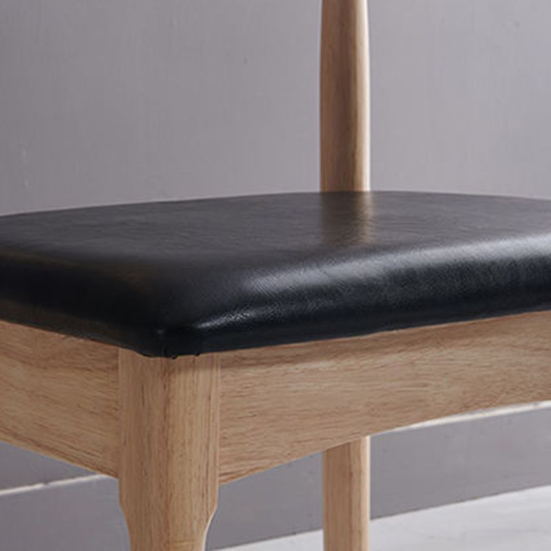 Contemporary Dining Chair Open Back Side Chair with Wood Legs for Home Use Clearhalo ' kitchen&dining_furn' 'Dining Chairs' 'Dining Tables & Seating' 'dining_chair' 'furn' 'furn_dining_chair' 'Furniture' 'furniture_dining_chair' 'Kitchen & Dining Furniture' 'kitchen' 1200x1200_63bd42ec-2554-4c39-8096-59374c8c7453