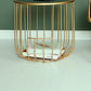 Contemporary Round Top Cocktail Table with Frame Base in Iron Clearhalo 'Coffee & Accent Tables' 'Coffee Tables' 'coffee_tables' 'furn' 'furn_coffee_tables' 'Furniture' 'Living Room Furniture' 1200x1200_63be57d2-9dee-416e-a2d1-315ea7513fbe