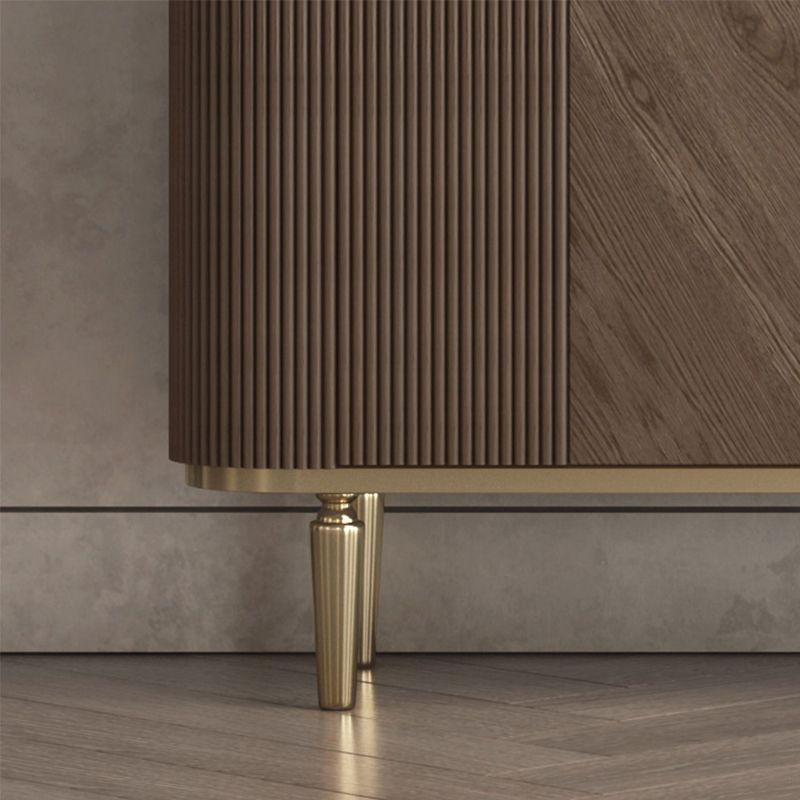 Glam Side Board Marble Sideboard Cabinet with Doors for Kitchen Clearhalo 'buffet_sideboard' 'Buffets & Sideboards' 'furn' 'furn_buffet_sideboard' 'Furniture' 'Kitchen & Dining Furniture' 1200x1200_63bf483a-983f-4239-99a3-7e3812dc2089