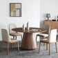 Solid Wood Dining Table Modern Round Dining Table with Pedestal Base Clearhalo 'Dining Tables & Seating' 'Dining Tables' 'dining_table' 'furn' 'furn_dining_table' 'Furniture' 'Kitchen & Dining Furniture' 1200x1200_63bfc010-5d7c-469c-b9da-eecaa6b8c229