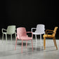 Contemporary Plastic Arm Chair Kitchen Dining Room Solid Back Chair Clearhalo 'Dining Chairs' 'Dining Tables & Seating' 'dining_chair' 'Furniture' 'furniture_dining_chair' 'Kitchen & Dining Furniture' 1200x1200_63c12ee7-a18e-4f54-9b20-2f240fe34d2d
