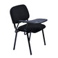 Moderner Bürostuhl mit schwarzem Gestell und 4 Beinen, Mikrofaser-Bürostuhl mit Metallgestell