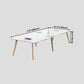 Manufactured Wood Contemporary Rectangle Table White Wood Top Table with 4 Legs Clearhalo ' dining_table' 'Dining Tables & Seating' 'Dining Tables' 'furn' 'furn_dining_table' 'Furniture' 'furniture_dining_table' 'Kitchen & Dining Furniture' 'kitchen&dining_furn' 'kitchen' 'kitchen_dining_table' 1200x1200_63c2ae1f-7ff3-4ba0-8e2e-09029838a054