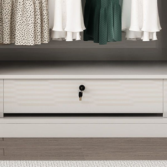 Armadio in legno di colore bianco morbido armadio del cassetto vicino per la camera da letto