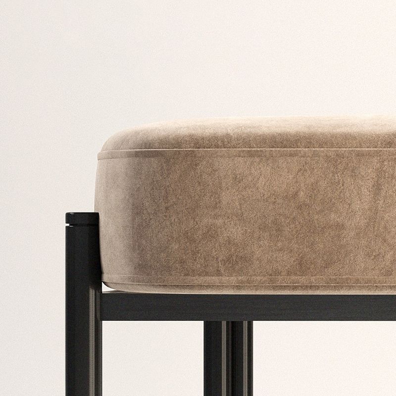 Sedie da pranzo in cucina contemporanea sedie da laterale imbottite con gambe nere