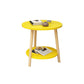Modern White/yellow/black/pink Round End Table Wooden Tripod Sofa Side Table