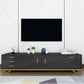 Glam TV Media Stand 16" W Wood Enclosed Storage TV Stand Console with Drawers Clearhalo 'furn' 'furn_tv_stands_entertainment_centers' 'Furniture' 'Living Room Furniture' 'TV Stands & Entertainment Centers' 'TV Stands & Media Storage Furniture' 'tv_stands_entertainment_centers' 1200x1200_63c78e73-1238-4217-a1fb-85f5d95afe5e
