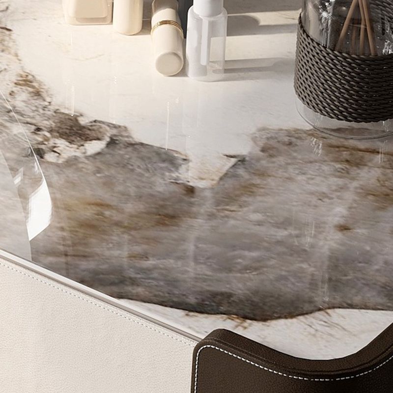 Tavolo da vanità e sgabelli glam e sgabello set da toeletta per vanità in ardesia