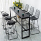 Contemporary Bar Dining Table Indoor Rectangle Bar Table with Iron Base Clearhalo 'Bar Furniture' 'Bar Tables' 'bar_tables' 'Furniture' 'furniture_bar_tables' 'Kitchen & Dining Furniture' 'kitchen&dining_furn' 'kitchen' 1200x1200_63cace7f-8e92-4e0c-997d-fd587bcaf773