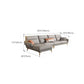 Mid Century Sofa and Chaise in Gray Flared Arm Sewn Pillow Back Sofa Clearhalo 'furn' 'furn_sectionals' 'Furniture' 'Living Room Furniture' 'Sectionals' 1200x1200_63cbf6e1-c3ba-49c5-93bf-f4cfb9478dc5