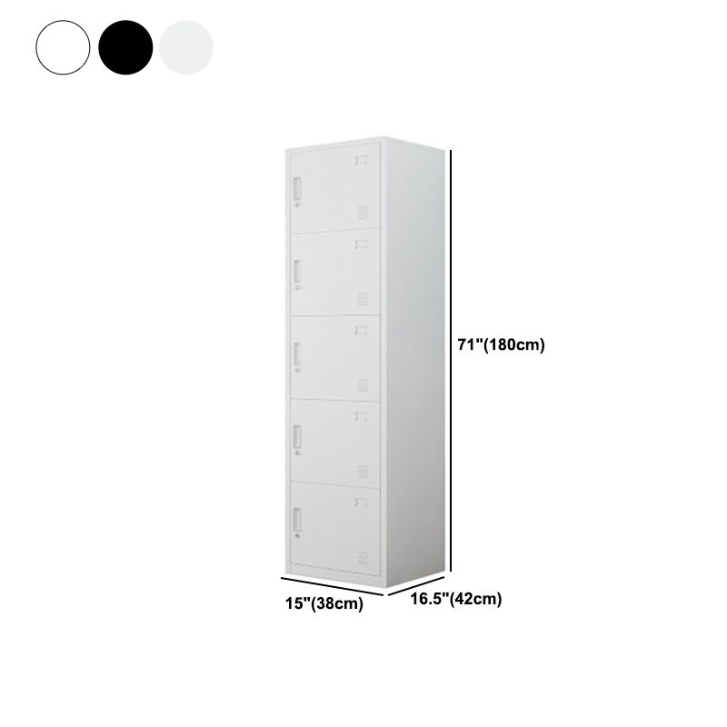 Armadio del guardaroba in metallo del guardaroba contemporaneo per casa, 16,54 "d x 14,96" w x 70,87 "H