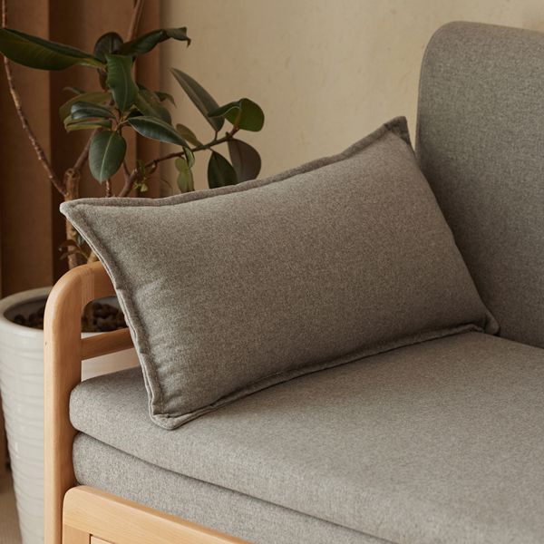 Scandinavische vaste houten bank futon verwijderbare stof slaper bank