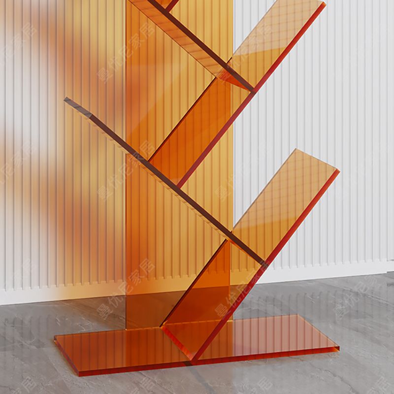 コンテンポラリースタイルオープンバックブックシェルフ標準のアクリル本棚