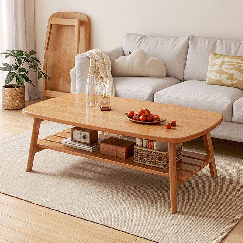 Rectangle Bunching Tables Solid Wood Coffee or End Table with Storage Shelf Clearhalo 'Coffee & Accent Tables' 'Coffee Tables' 'coffee_tables' 'furn' 'furn_coffee_tables' 'Furniture' 'Living Room Furniture' 1200x1200_63d1021a-e148-4ae2-9e9d-5835cb3c51d4