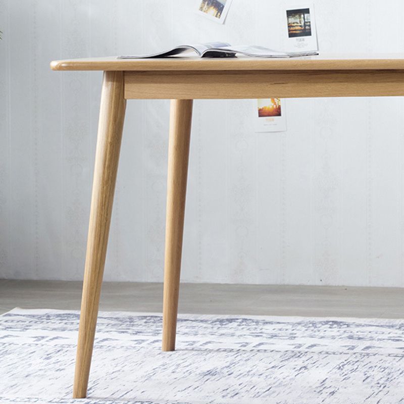 Rectangle White Oak Solid Wood Table Modern Dining Table with 4 Legs for Restaurant Clearhalo ' dining_table' 'Dining Tables & Seating' 'Dining Tables' 'furn' 'furn_dining_table' 'Furniture' 'furniture_dining_table' 'Kitchen & Dining Furniture' 'kitchen&dining_furn' 'kitchen' 'kitchen_dining_table' 1200x1200_63d1856d-f86d-4615-9a6f-39efb0b0d077