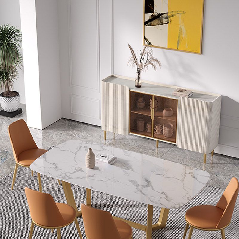 Tavolo a buffet in stile glam Credenza a buffet con armadi e cassetti