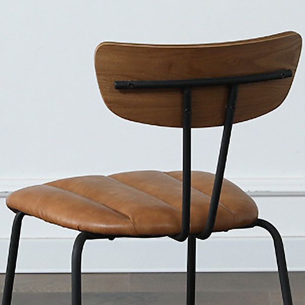 Industrial Style Open Back Dining Side Chair Upholstered Armless Dining Chair (Set of 2) Clearhalo ' kitchen&dining_furn' 'Dining Chairs' 'Dining Tables & Seating' 'dining_chair' 'furn' 'furn_dining_chair' 'Furniture' 'furniture_dining_chair' 'Kitchen & Dining Furniture' 'kitchen' 1200x1200_63d2e8ea-14d6-4590-beab-b2e199dc9129