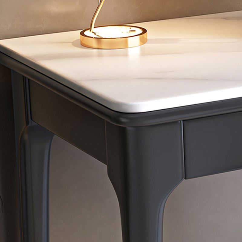 Parsons Wooden Writing Desk Modern Home Office Desk with 2 Storage Drawers