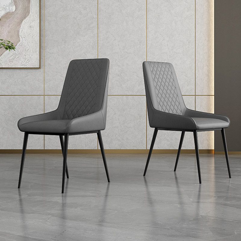 Sedia da sala da pranzo imbottita industriale cucina sedia laterale parsons