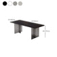 Table à manger en pierre moderne médiévale, Table à Double piédestal pour cuisine