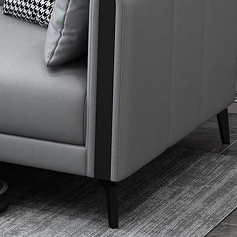 Stain Resistant Stationary Faux Leather Recessed Arm Standard Sofa Clearhalo 'furn' 'furn_sofas' 'Furniture' 'furniture_sofas' 'Living Room Furniture' 'Sofa' 'sofas' 1200x1200_63d9cf15-2e4e-4f2d-b63c-24b6abea58bb