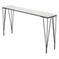 Industrial Black Iron Bar Table Faux Marble Rectangle Top 41.3"H Bistro Table Clearhalo 'Bar Furniture' 'Bar Tables' 'bar_tables' 'furn' 'furn_bar_tables' 'Furniture' 'furniture_bar_tables' 'Kitchen & Dining Furniture' 'kitchen&dining_furn' 'kitchen' 1200x1200_63da0f8f-eeb5-4001-b343-3598a694e229