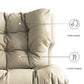 Tufted Microsuede Wingback Recliner 42" Wide Swivel Base Recliner Chair Clearhalo 'Chairs & Seating' 'furn' 'furn_recliners' 'Furniture' 'Living Room Furniture' 'Recliners' 1200x1200_63da4454-9a50-4a36-93ad-4fe2dc7e4fce