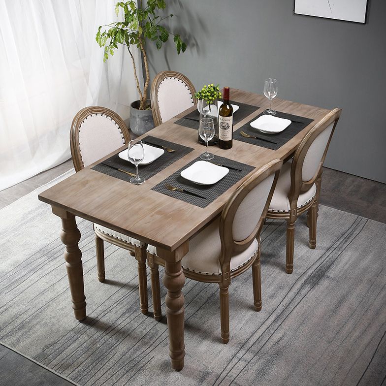 Cottage Style Solid Wood Dining Set with Traditional Height Table and 4 Legs Base Clearhalo 'Dining Room Sets' 'Dining Tables & Seating' 'dining_room_set' 'furn' 'furn_dining_room_set' 'Furniture' 'furniture_dining_room_set' 'Kitchen & Dining Furniture' 'kitchen&dining_furn' 'kitchen' 1200x1200_63daf7fc-8b0b-4eb1-b49b-63ae239276ac