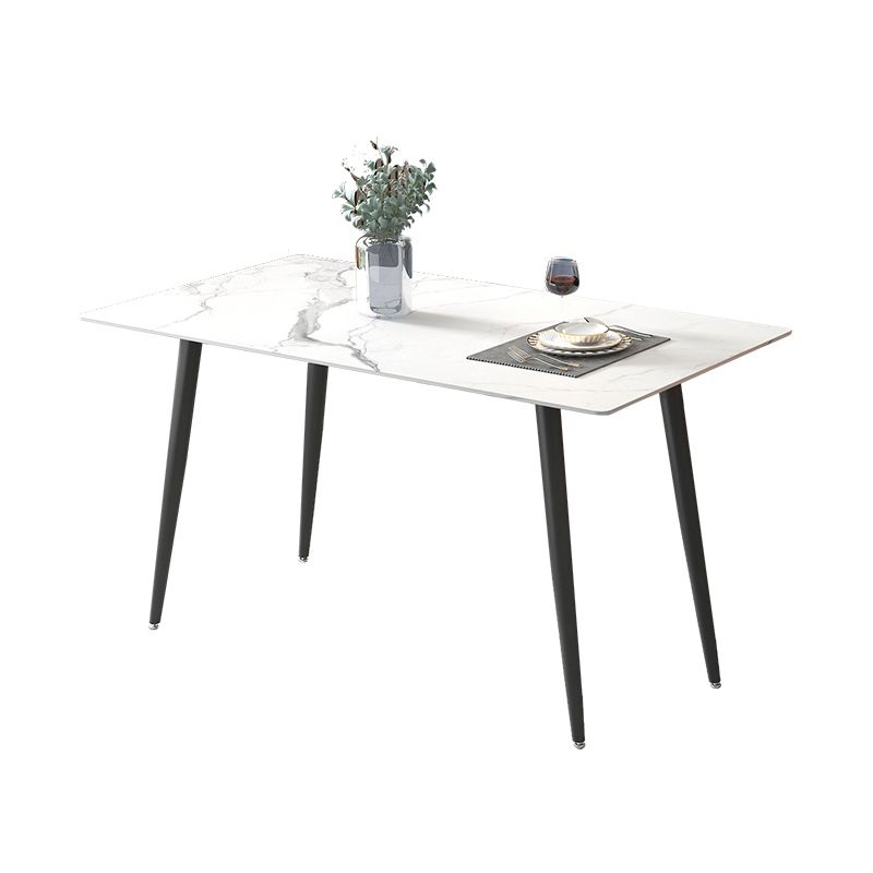 Mesa de comedor blanca con sólidos sólidos 1/4/5/7 PCS Modern Dinette Set