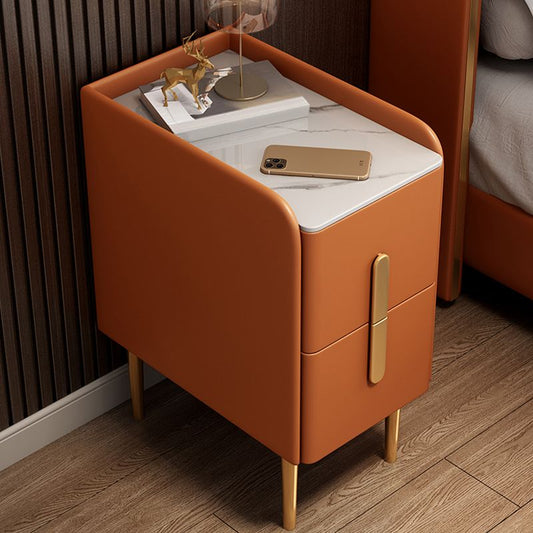 ストーンベッドサイドキャビネットベッドルーム用の現代的なベッドナイトスタンド